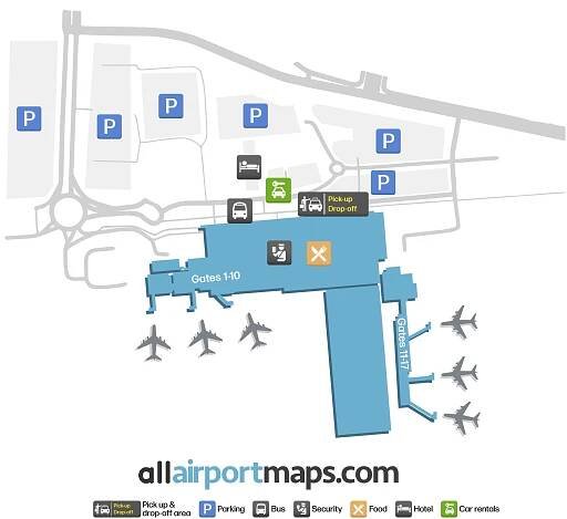 Liverpool Airport Airport Terminal Map - LPL Gates, Airlines & Navigation Guide