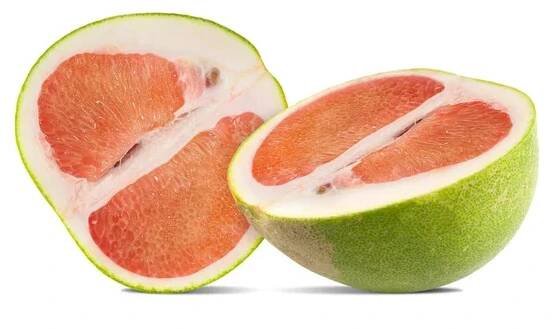 Pomelo nebo grep izolované na bílém pozadí — Stock obrázek
