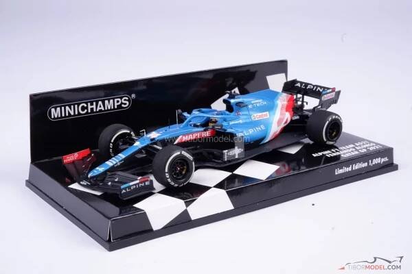 Alpine A521 - Fernando Alonso (2021), VC Kataru, 1:43 Minichamps