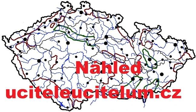 Slepé mapy ČR - Vlastivěda | UčiteléUčitelům.cz