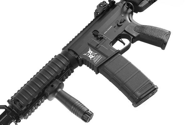M4 AR15 CQB-R, kov, Alpha, černá, Delta Armory, A01 | AirsoftGuns