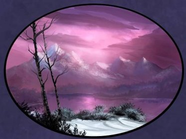 Tapeta na monitor | 3D tapety na plochu | nebe, hory, jezero, stromy, sníh
