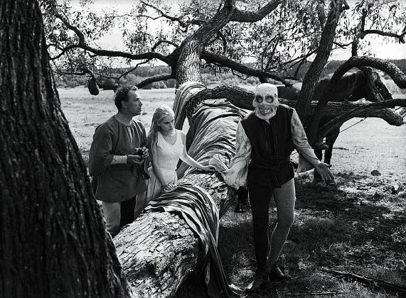 Sedmá pečeť - Z filmu - Nils Poppe, Bibi Andersson
