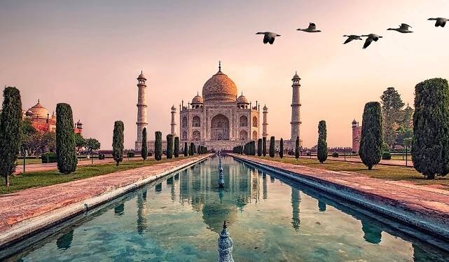 Taj Mahal Abend Indien
