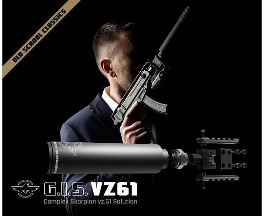 Tlumič s kompletní sadou pro Škorpion Vz. 61, možno dodat i s SA 61 :) :: Krásné zbraně, pistole KMR, tlumiče GIS, revolvery