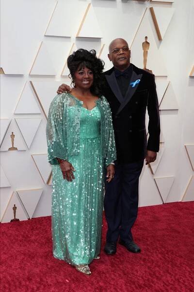 Red Carpet - LaTanya Richardson Jackson, Samuel L. Jackson - Oscar 2022 - Z akcí