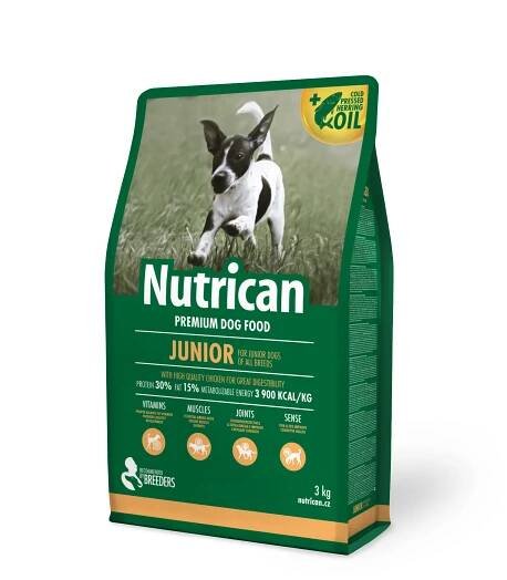 Nutrican Premium Dog Food Junior 3KG