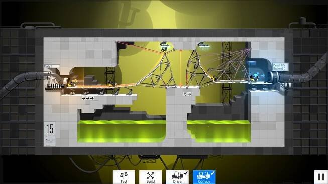 Klik pro zvětšení (Bridge Constructor Portal - recenze)