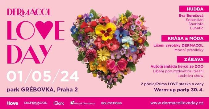 Oslavte s námi První máj tradičně: na DERMACOL LOVE DAY