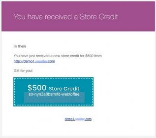 Smart Coupon for WooCommerce-Store Credit-Mail Preview
