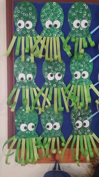 Ahtapotlarımız tuba nın sınıfı | Crafts, Preschool crafts, Under the sea crafts