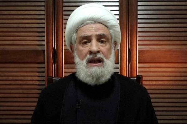 Lebanon's Hezbollah deputy leader Sheikh Naim Qassem delivers an address from an unknown location, days after Hezbollah chief Sayyed Hussein Hassan Nasrallah was killed in an Israeli airstrike, September 30, 2024, in this still image from video. Al-Manar TV/Reuters TV via REUTERS THIS IMAGE HAS BEEN SUPPLIED BY A THIRD PARTY