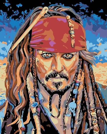 Malování podle čísel - JACK SPARROW I