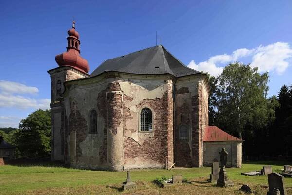 Broumovsko - Kostel Všech svatých Heřmánkovice | Via Dientzenhofer