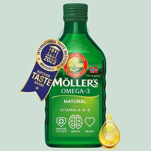 Möller’s Cod Liver Oil Natural - Möller's Omega-3 - Möller's