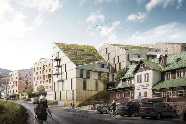 Apartmánový dům, Pec pod Sněžkou /2. místo v soutěži/ Pec pod Sněžkou, 2019