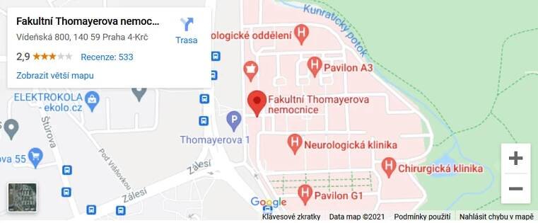 přejít na mapy Google