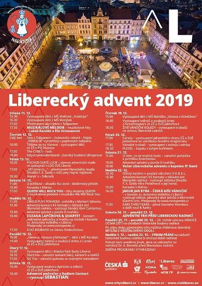 Program Libereckého adventu 2019