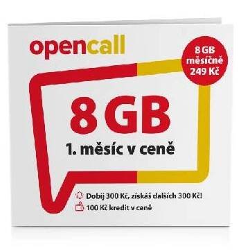 O2 Předplacená karta OpenCall