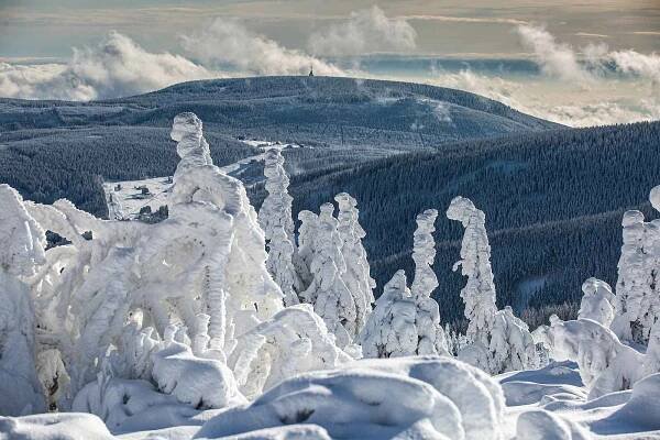 Krkonoše v lednu 2021.
