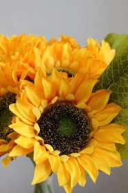 Žlutá umělá kytice slunečnic 38cm