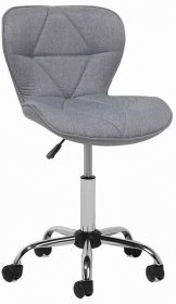 Beliani Kancelářská židle čalouněná šedá VALETTA