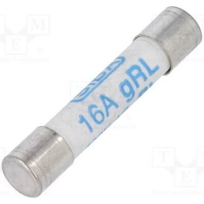 SIBA 7006584.16 Pojistka: tavná; gRL; 16A; 400VAC; keramická,kulatý; 6,3x32mm