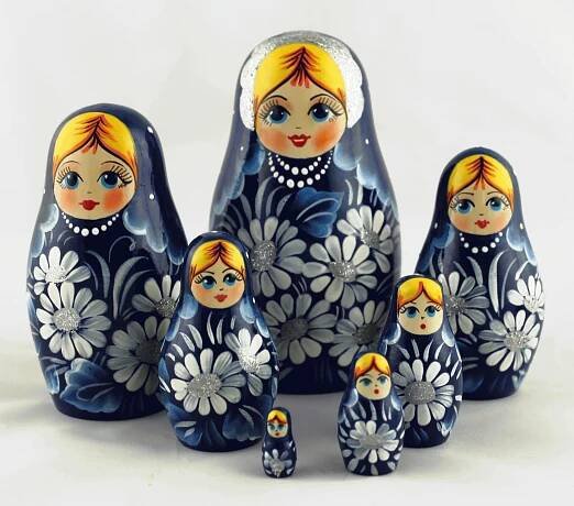 Dark Blue Matryoshka na Matrjoska.net