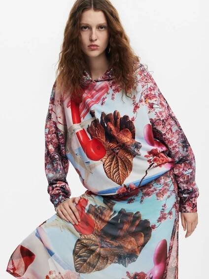 Desigual Mikina – mix barev