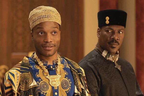 Jermaine Fowler and Eddie Murphy star in COMING 2 AMERICA