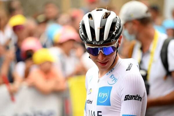 CAHORS FRANCE  JULY 22 Tadej Pogacar of Slovenia and UAE Team Emirates white best young jersey prior to the 109th Tour de France 2022 Stage 19 a 1883km stage from CastelnauMagnoac to Cahors  TDF2022  WorldTour  on July 22 2022 in Cahors France Photo by Dario BelingheriGetty Images