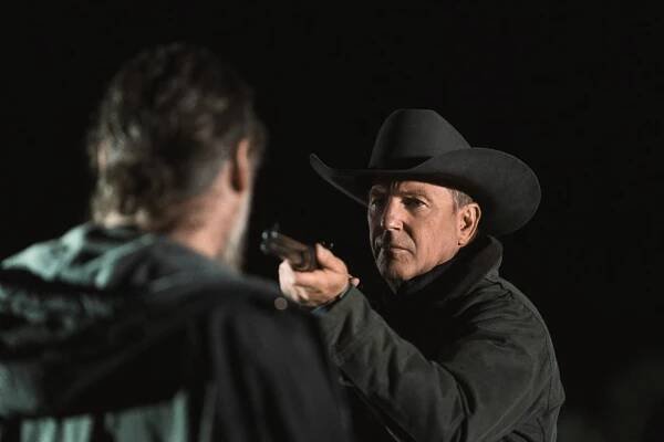 Kevin Costner in una scena di Yellowstone (Credits: Paramount/Sky Atlantic)