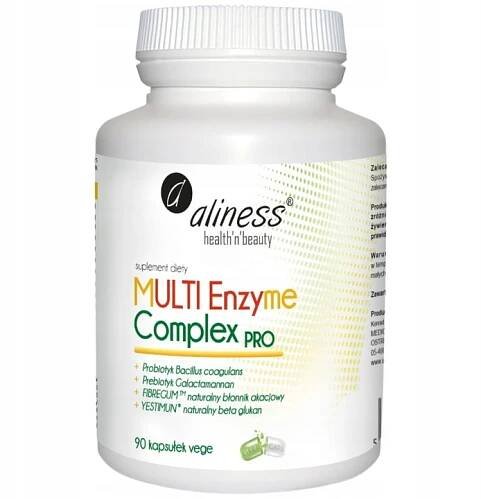 MULTI Enzyme Complex PRO x 90 VEGE kapslí Aliness Trávení Enzymy Bromelain