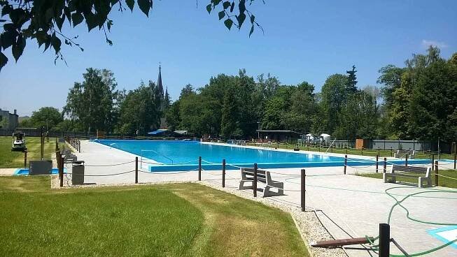 Koupaliště ve Vítkově.