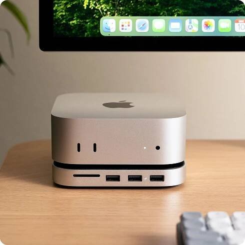 Satechi Mac Mini M4 Stand & Hub s SSD Enclosure bílý - Smarty.cz