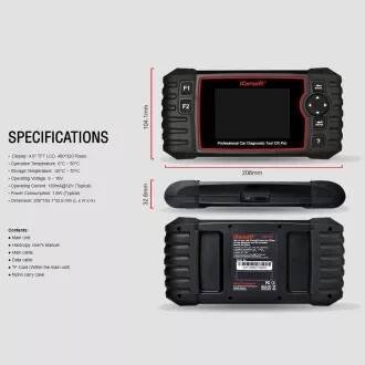 Diagnostika iCarsoft CR Pro - profesionální diagnostický nástroj pro multi-brand vozidla - multi