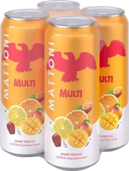 Mattoni Multi tropické ovoce 4x 0,5 l plech
