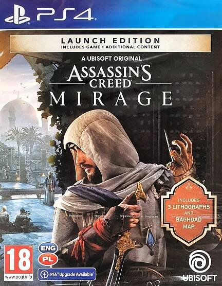 ASSASSIN'S CREED MIRAGE LAUNCH EDITION PL PLAYSTATION 4 PS5 NOVÉ HRY PRO MULTI HRY