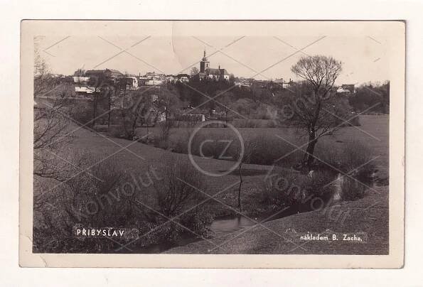 PŘIBYSLAV Vysočina PANORAMA Chotěboř Polná Pelhřimov HAVLÍČKŮV BROD - Pohlednice místopis