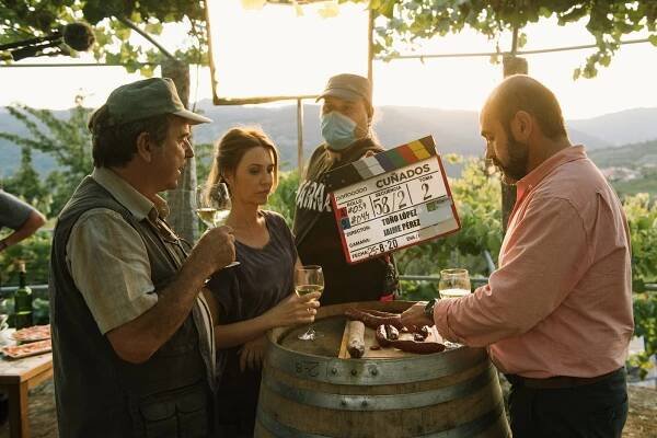 Miguel de Lira, Eva Fernández, Federico Pérez Rey - Cuñados - Z natáčení