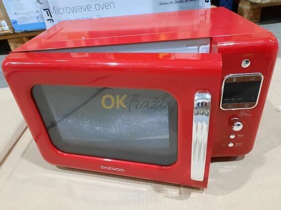 Mikrovlnná trouba DAEWOO Retro KOR-6LBRR červená - OK dražby