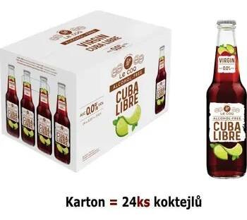 Míchaný nápoj Le Coq Virgin Cuba Libre 24×0,33 l | Nealko koktejl pro každou akci
