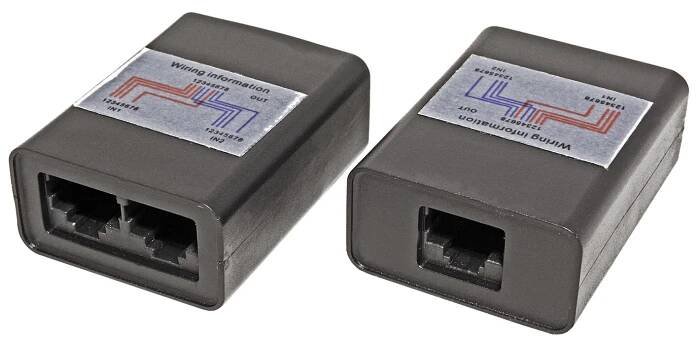 Y adaptér kat. 5e/6/6A, RJ45F - 2x RJ45F, UTP, černý, 2ks