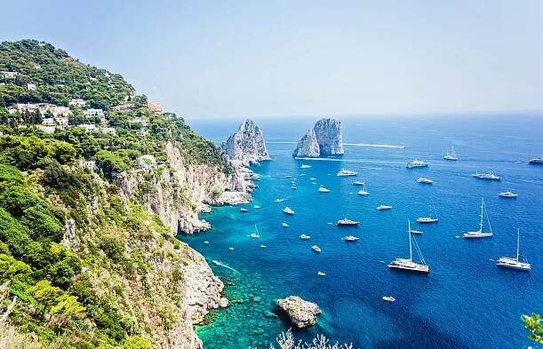 capri, faraglioni - faraglioni - stock snímky, obrázky a fotky