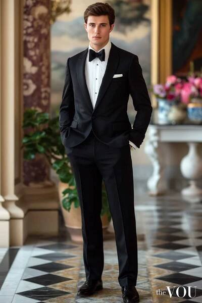 Old Money style tuxedo