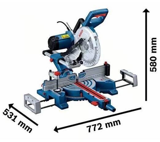 Kapovací a pokosová pila Bosch GCM 254 D 0601B53000 