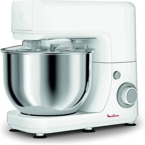 MOULINEX ROBOT PATISSIER ESSENTIAL Robot multifonction 800W 6 vitesses Bol Inox 4,8L