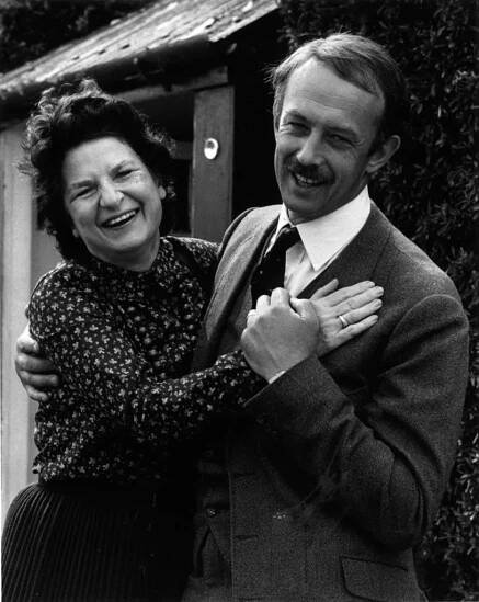 P. D. James with actor Roy Marsden