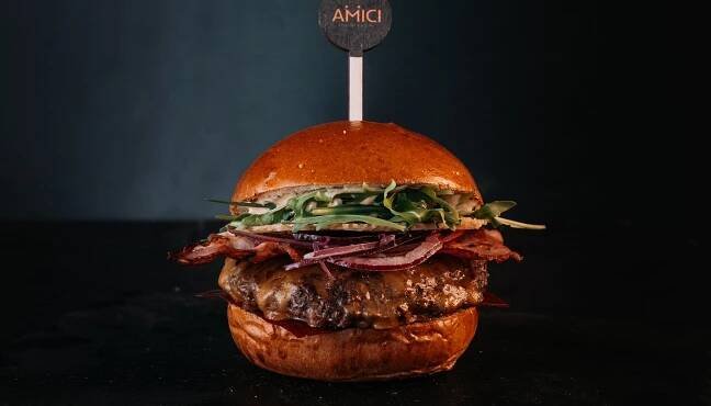 Red slice burger 