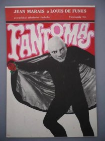 Fantomas (filmový plakát, film Francie 1964, režie Andr